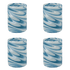 Sea Blue Bellotto Tumblers (Set of 4)