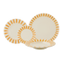 Yellow Stripes Dinner Set (16 Piece)