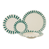 Green Stripes Dinner Set (16 Piece)