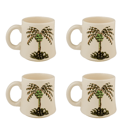 Palm Mugs (Set of 4)