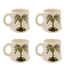 Palm Mugs (Set of 4)
