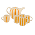 Yellow Stripes Tea Set (6 Piece)