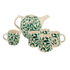 Green Scroll Tea Set (6 Piece)