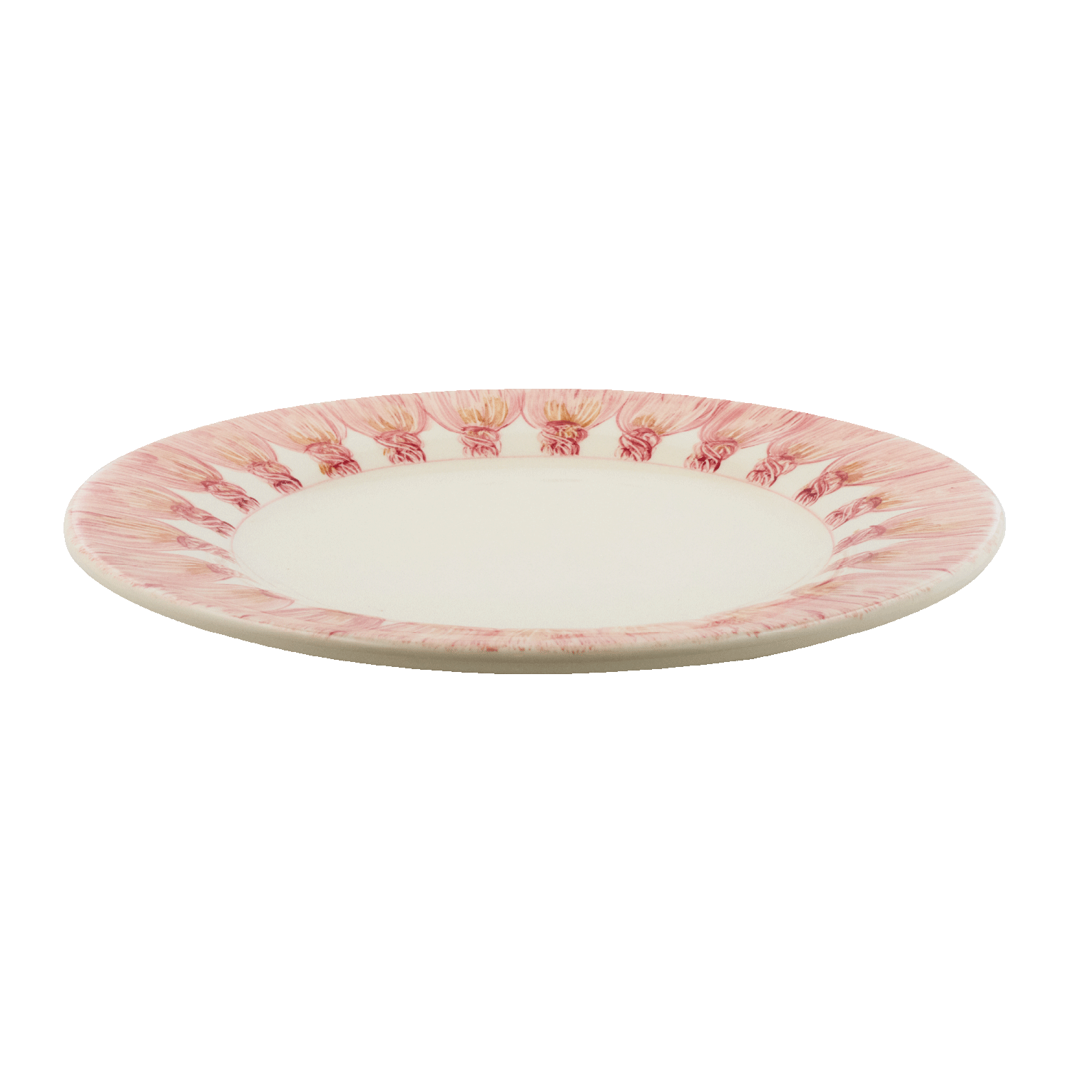 Powder Pink Tassel Charger Plate