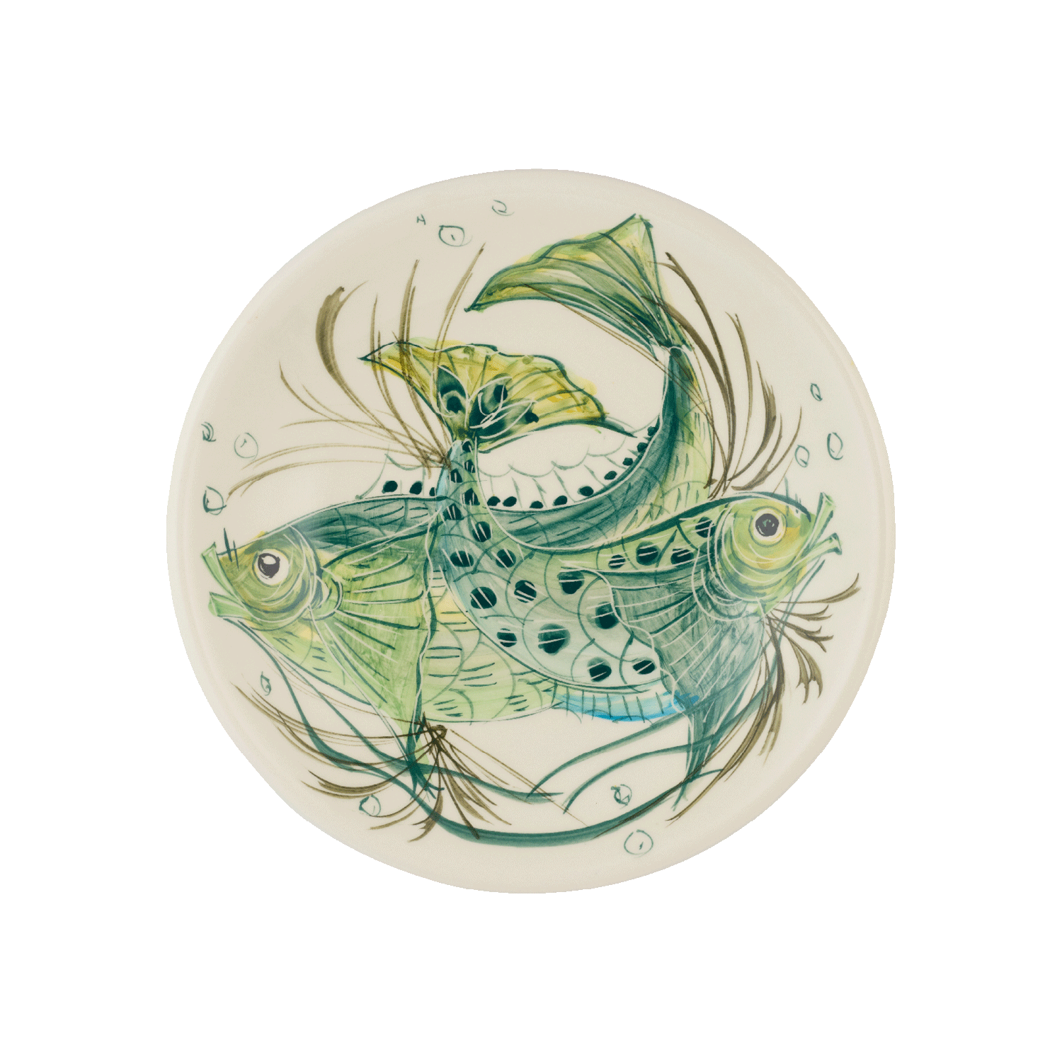 Green Aldo Fish Side Plate