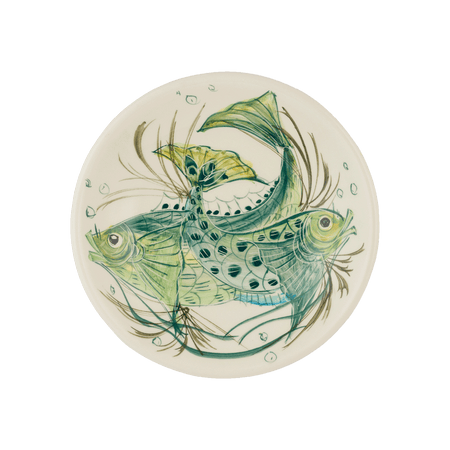 Green Aldo Fish Side Plate