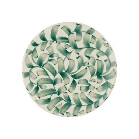 Green Scroll Side Plate