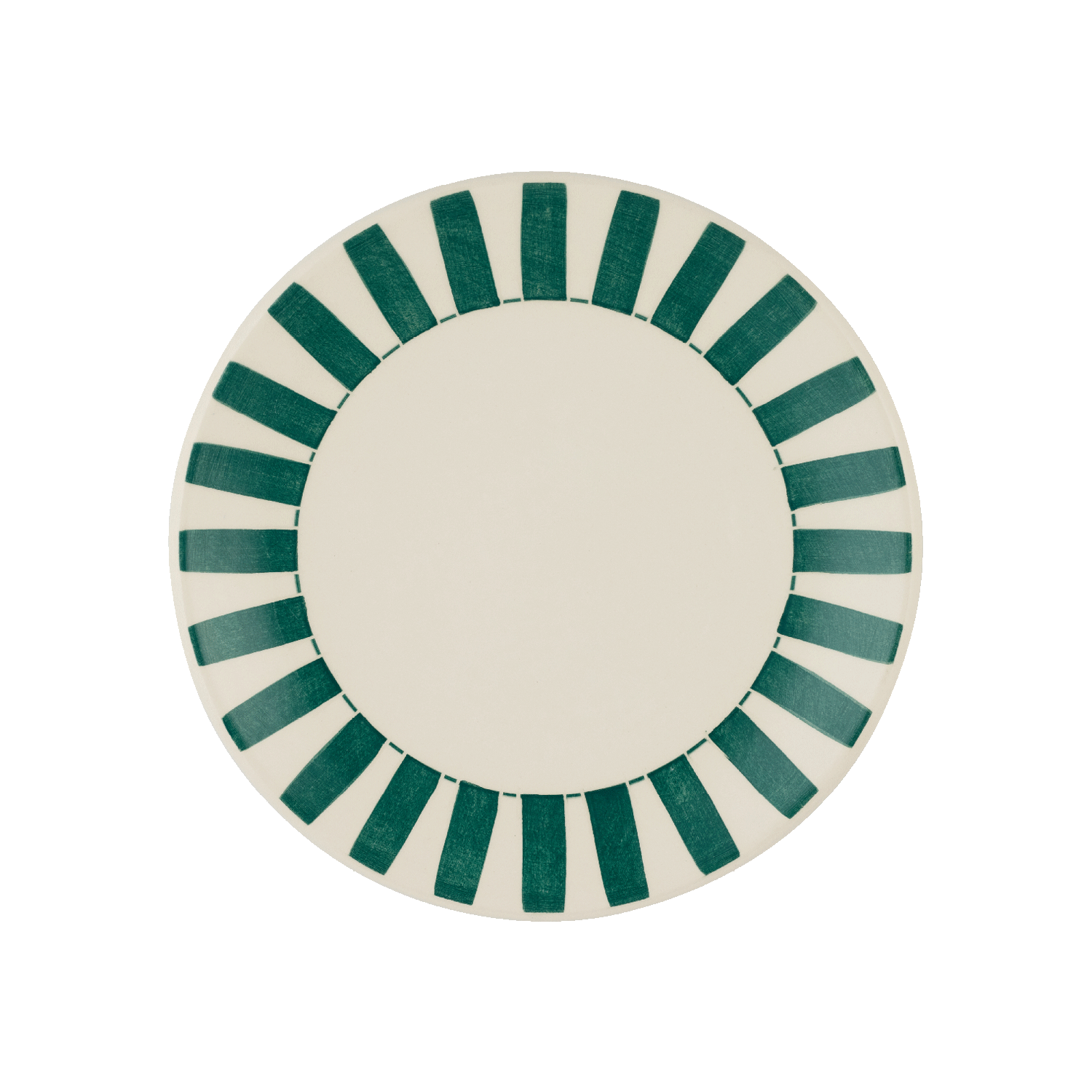 Green Stripes Side Plate