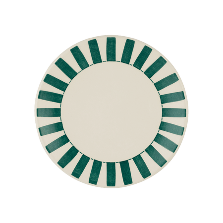 Green Stripes Side Plate