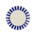 Navy Blue Stripes Side Plate