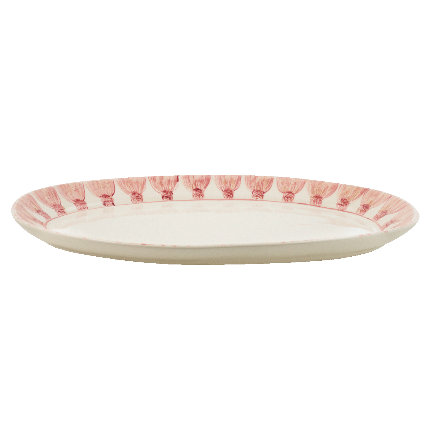 Powder Pink Tassel Serving Platter