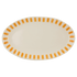 Large Yellow Stripes Oval Platter