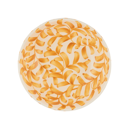 Medium Yellow Scroll Bowl