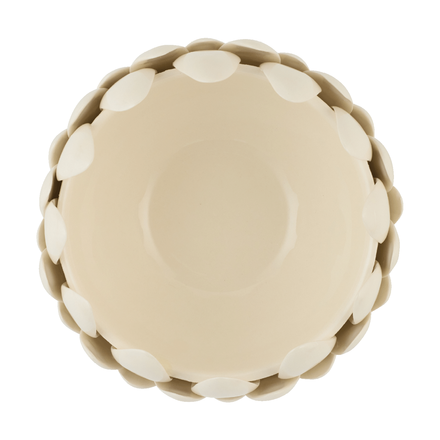 Medium Cream Artichoke Bowl