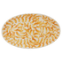 Large Yellow Scroll Oval Platter