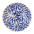 Navy Blue Scroll Salad Bowl