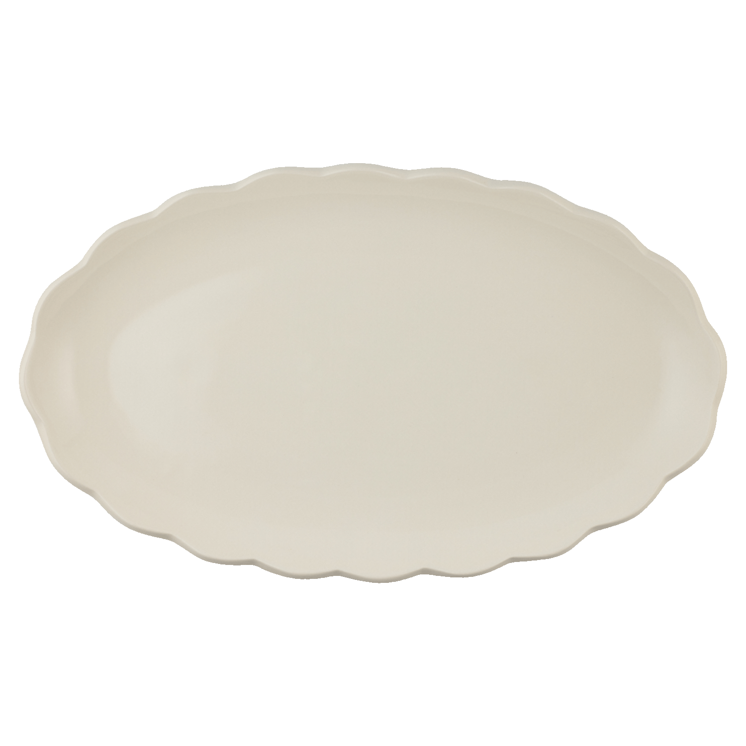 Large Scalloped Oval Platter