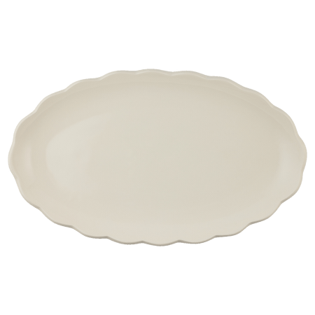 Large Scalloped Oval Platter
