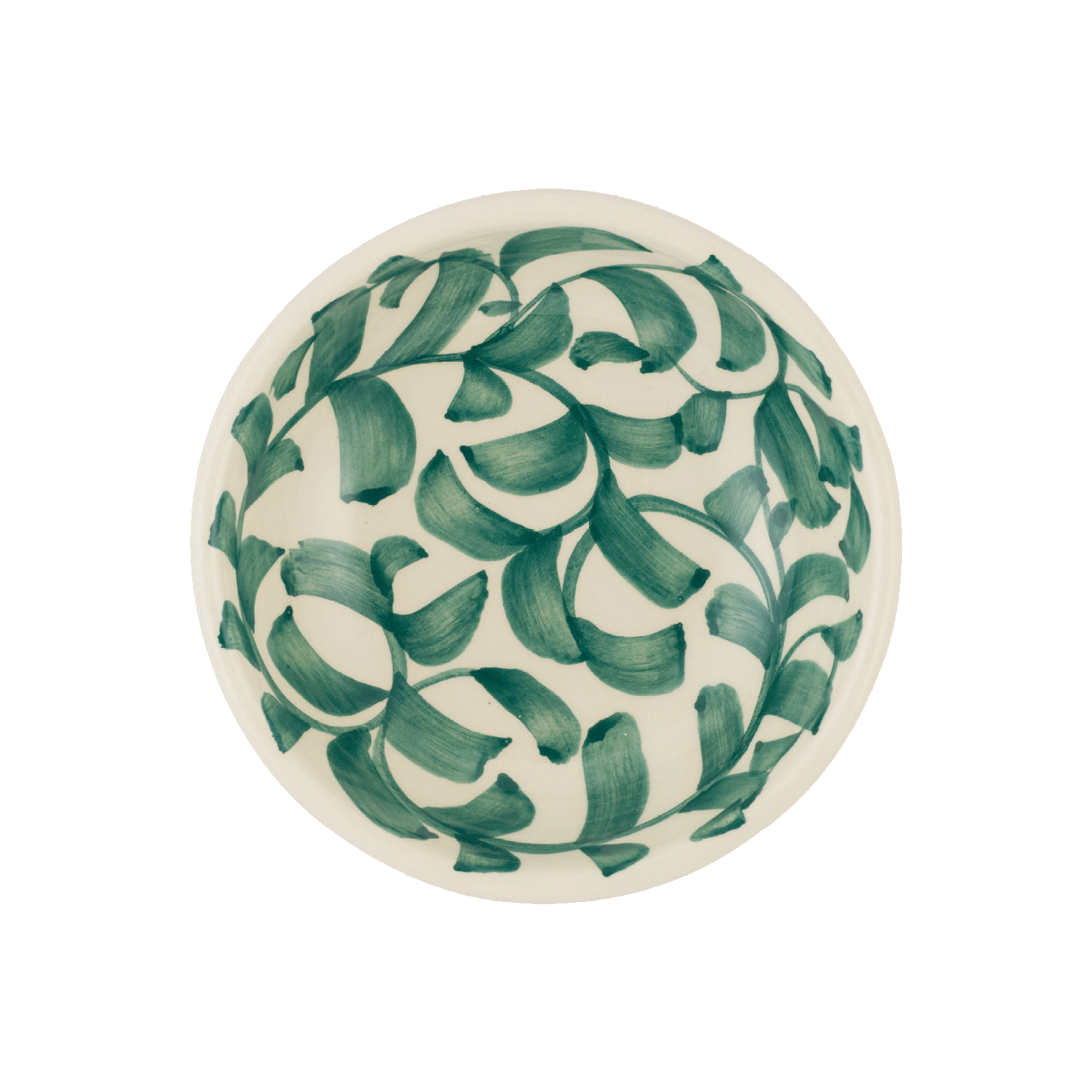 Green Scroll Peanut Bowl