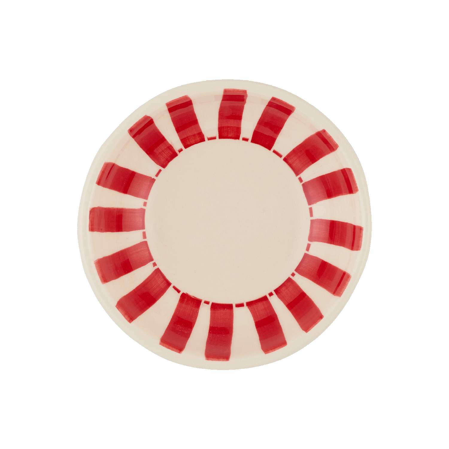 Red Stripes Peanut Bowl