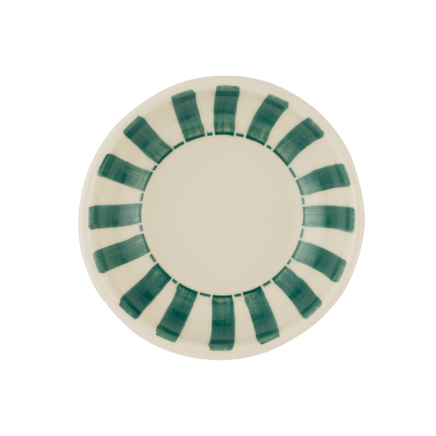 Green Stripes Peanut Bowl