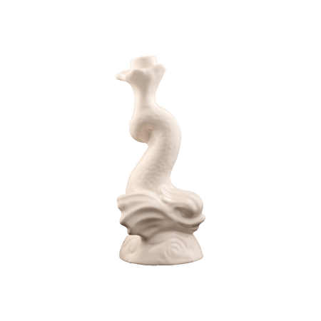 Cream Dolphin Candlestick
