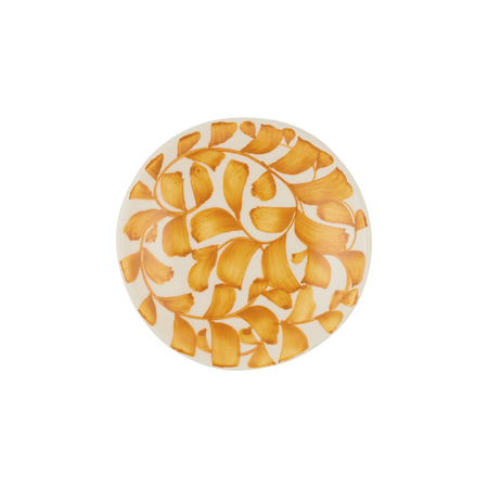 Yellow Scroll Dipping Bowl