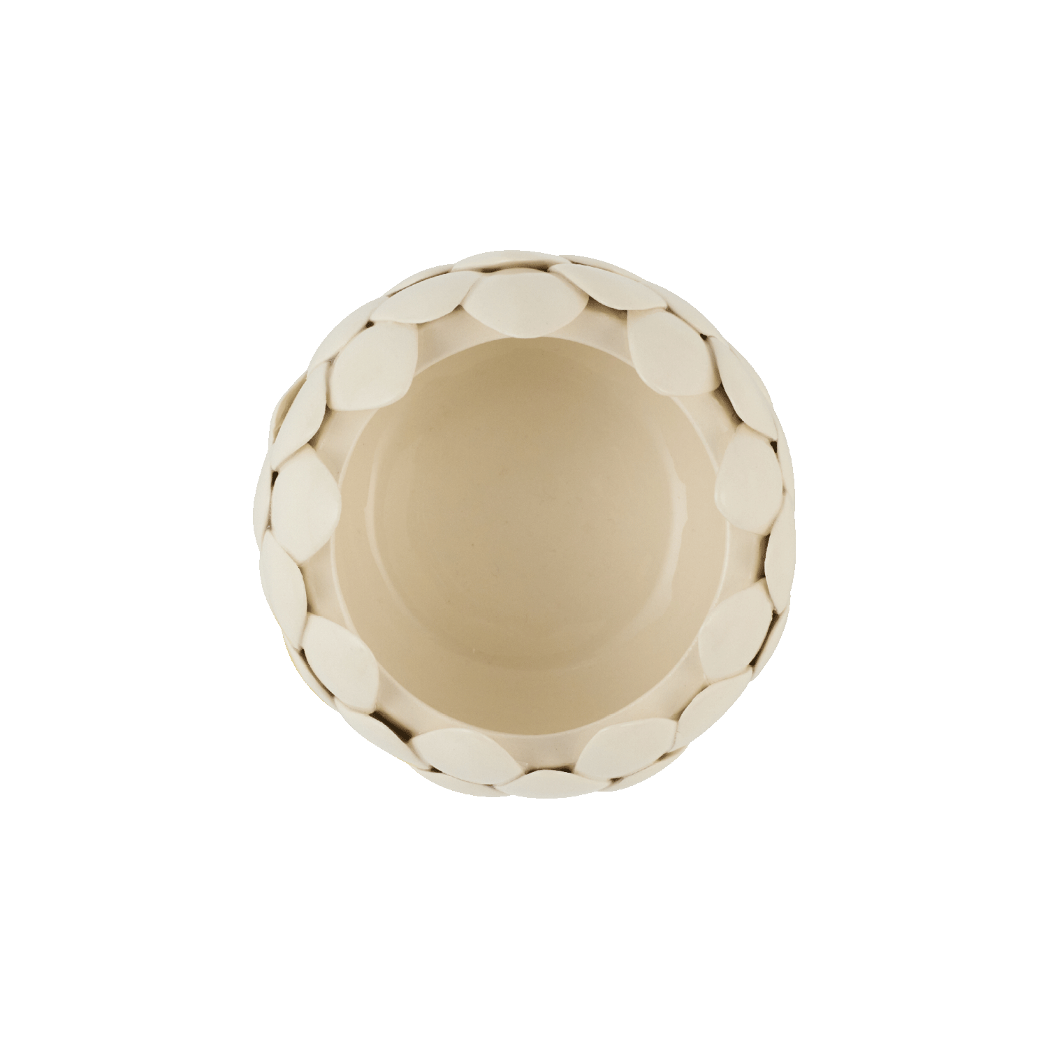 Small Cream Artichoke Bowl