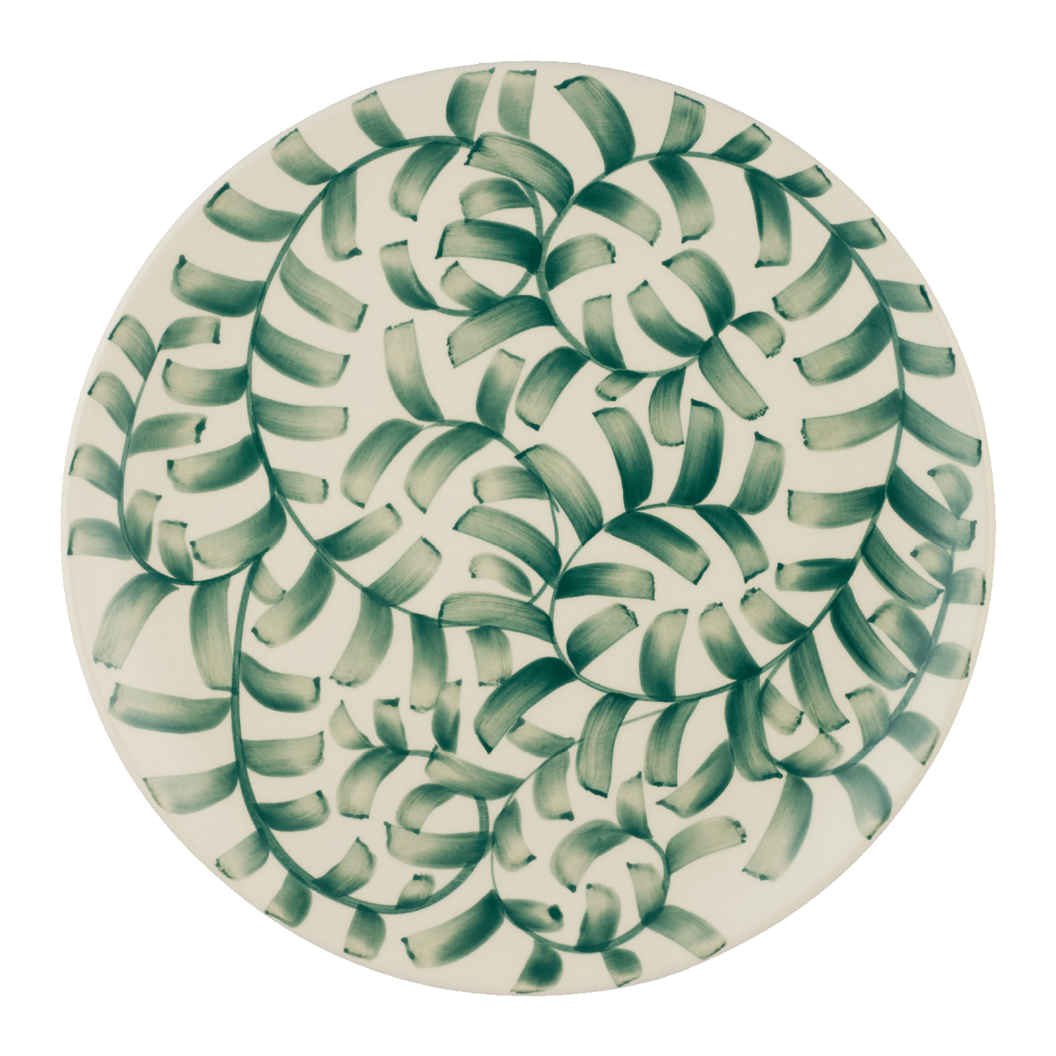Green Scroll Charger Plate