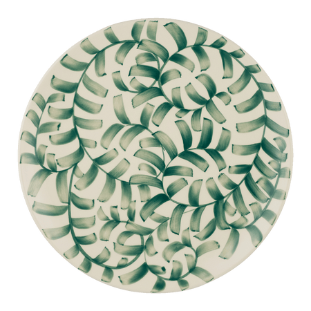 Green Scroll Charger Plate