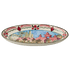 Large Maltese Garden Oval Platter