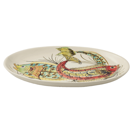 Small Red Aldo Fish Oval Platter