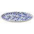 Large Navy Blue Scroll Oval Platter