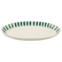 Large Green Stripes Oval Platter