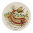 Red Aldo Fish Charger Plate