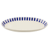 Large Navy Blue Stripes Oval Platter