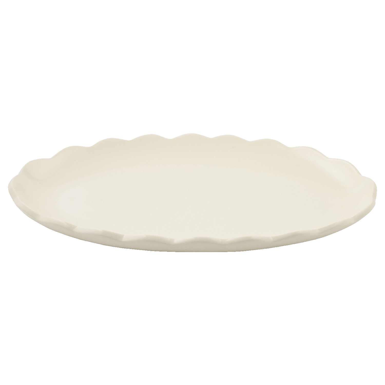 Large Scalloped Oval Platter
