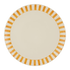 Yellow Stripes Charger Plate