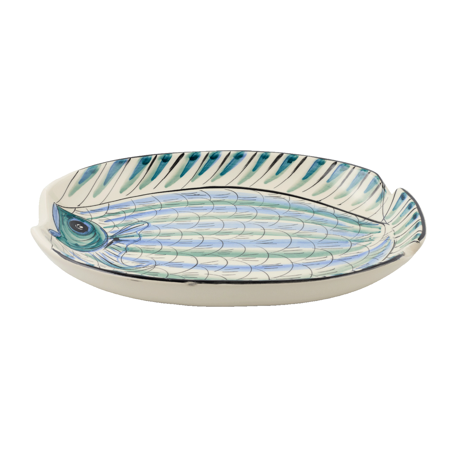 Small Blue Romina Fish Oval Platter