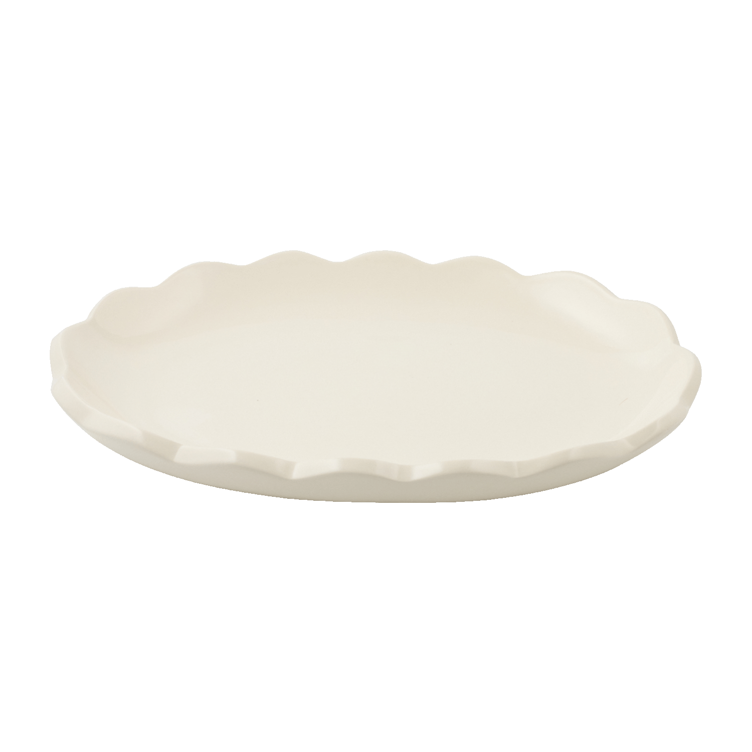 Small Scalloped Oval Platter
