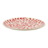 Red Scroll Charger Plate