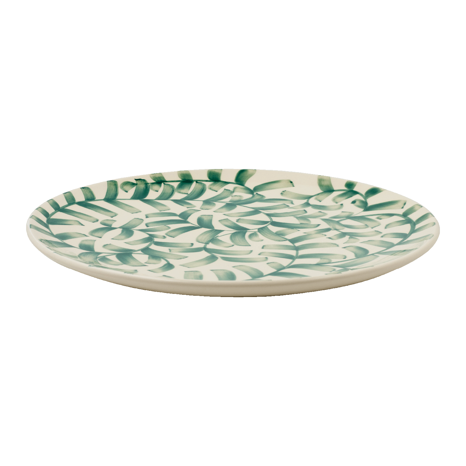 Green Scroll Charger Plate