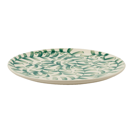 Green Scroll Charger Plate