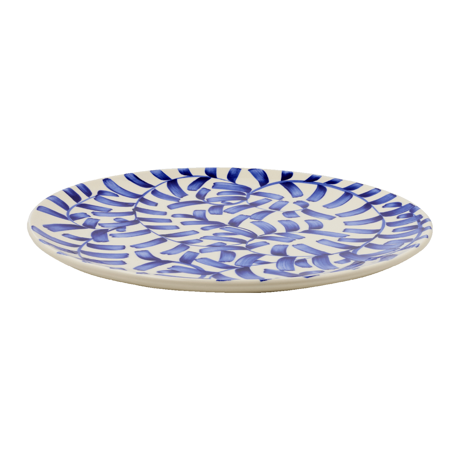 Navy Blue Scroll Charger Plate