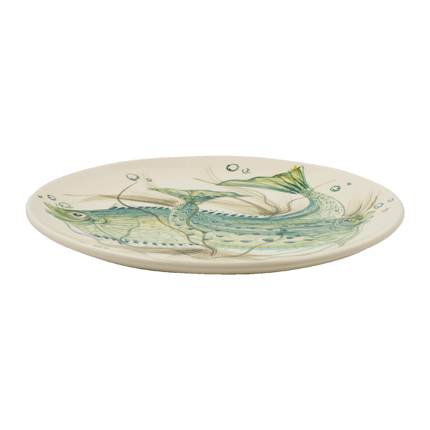 Green Aldo Fish Charger Plate