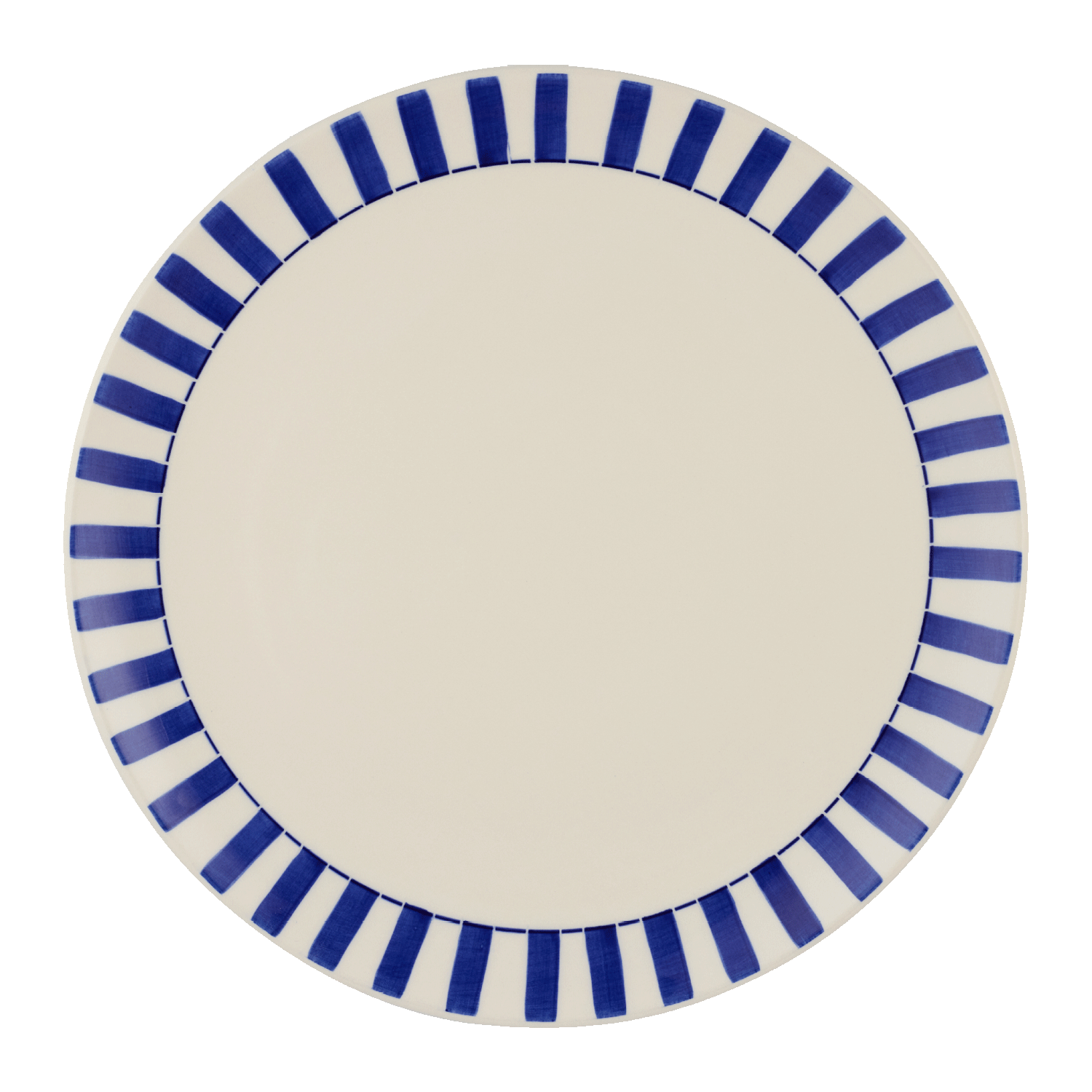 Navy Blue Stripes Charger Plate