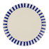 Navy Blue Stripes Charger Plate