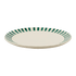 Green Stripes Charger Plate