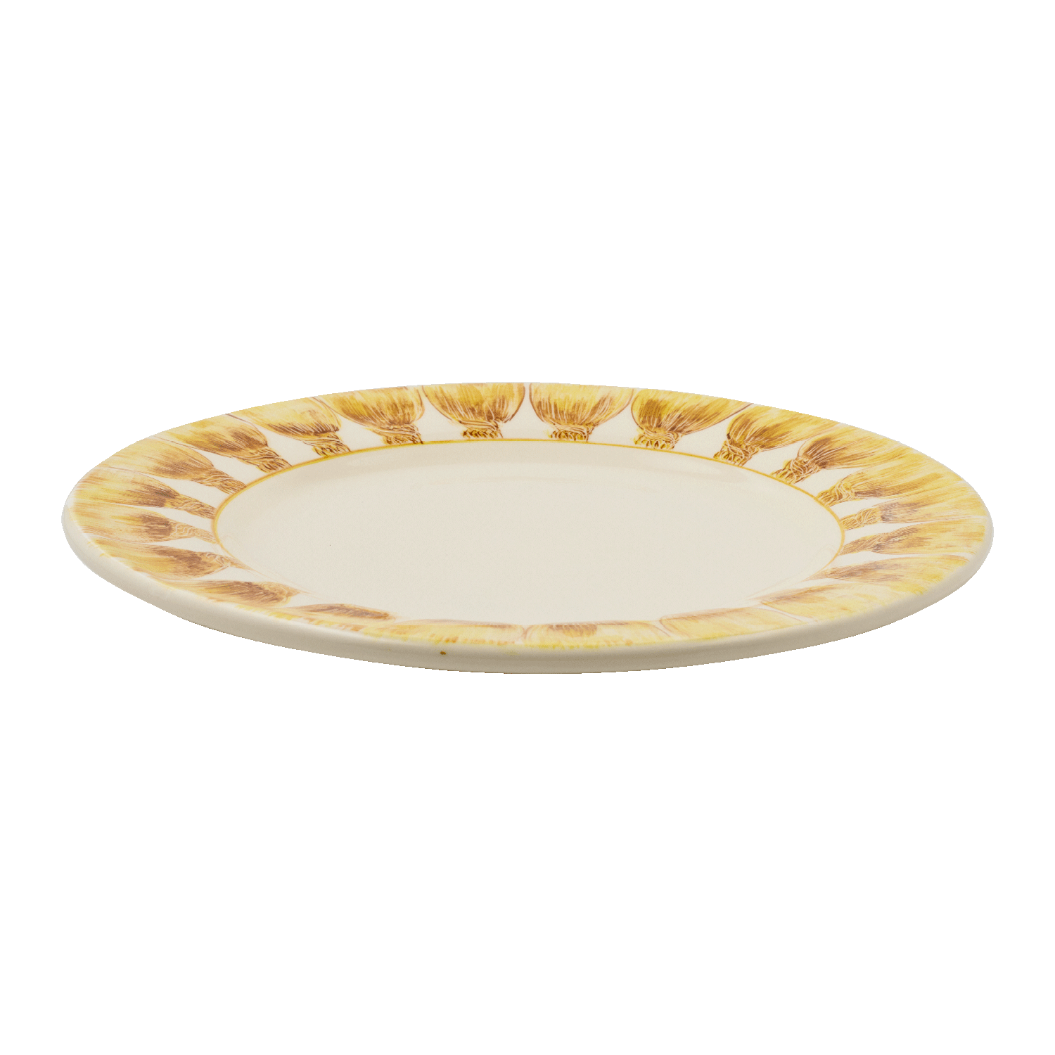 Sunflower Yellow Tassel Charger Plate