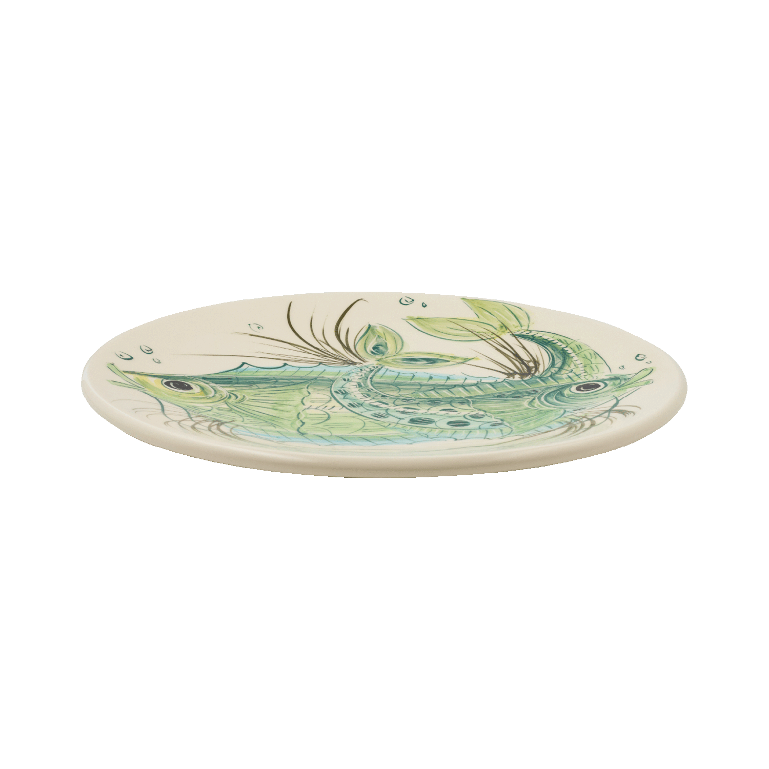 Green Aldo Fish Dinner Plate